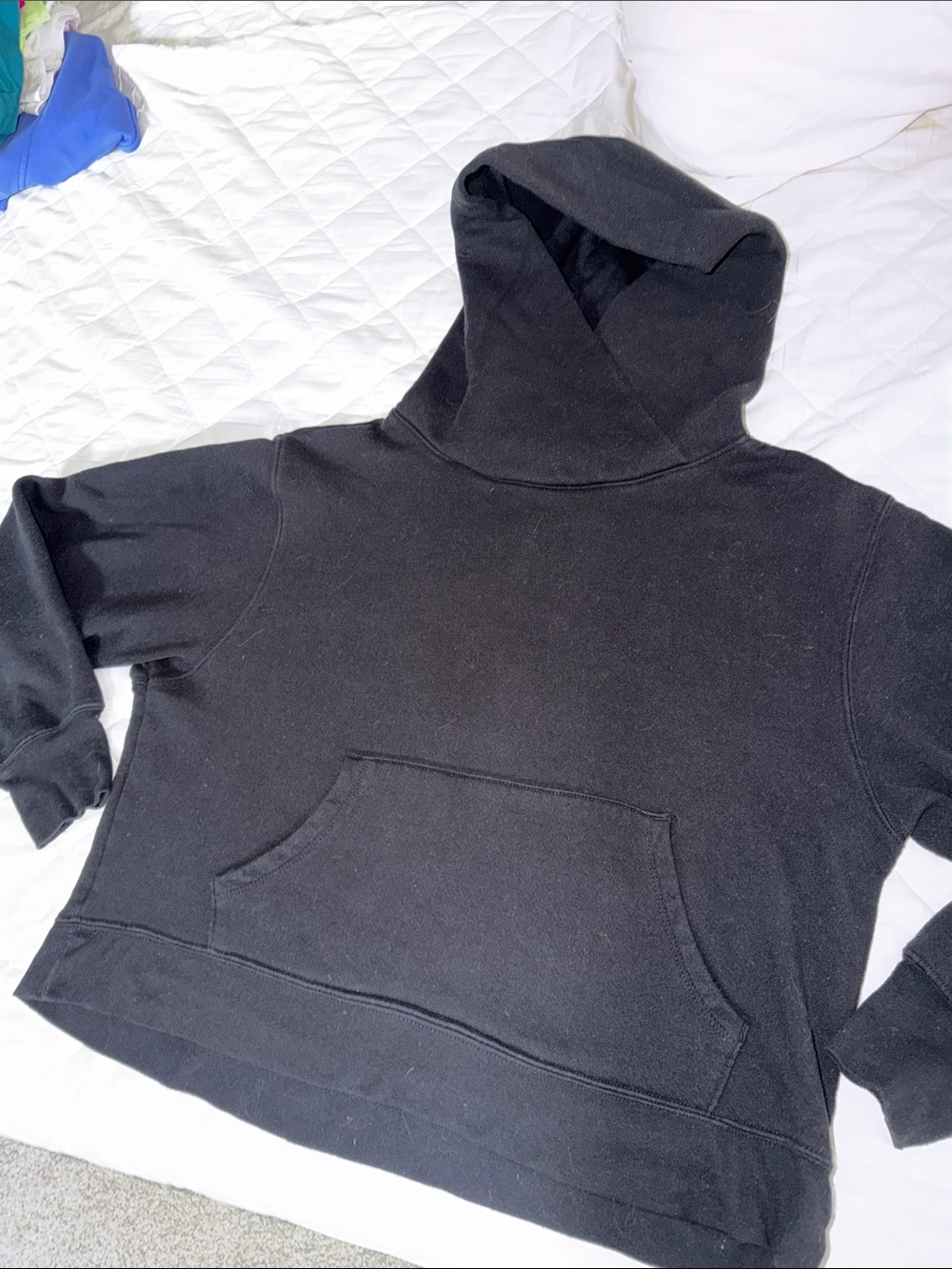 Zella Black Hooded Sweatshirt extra small